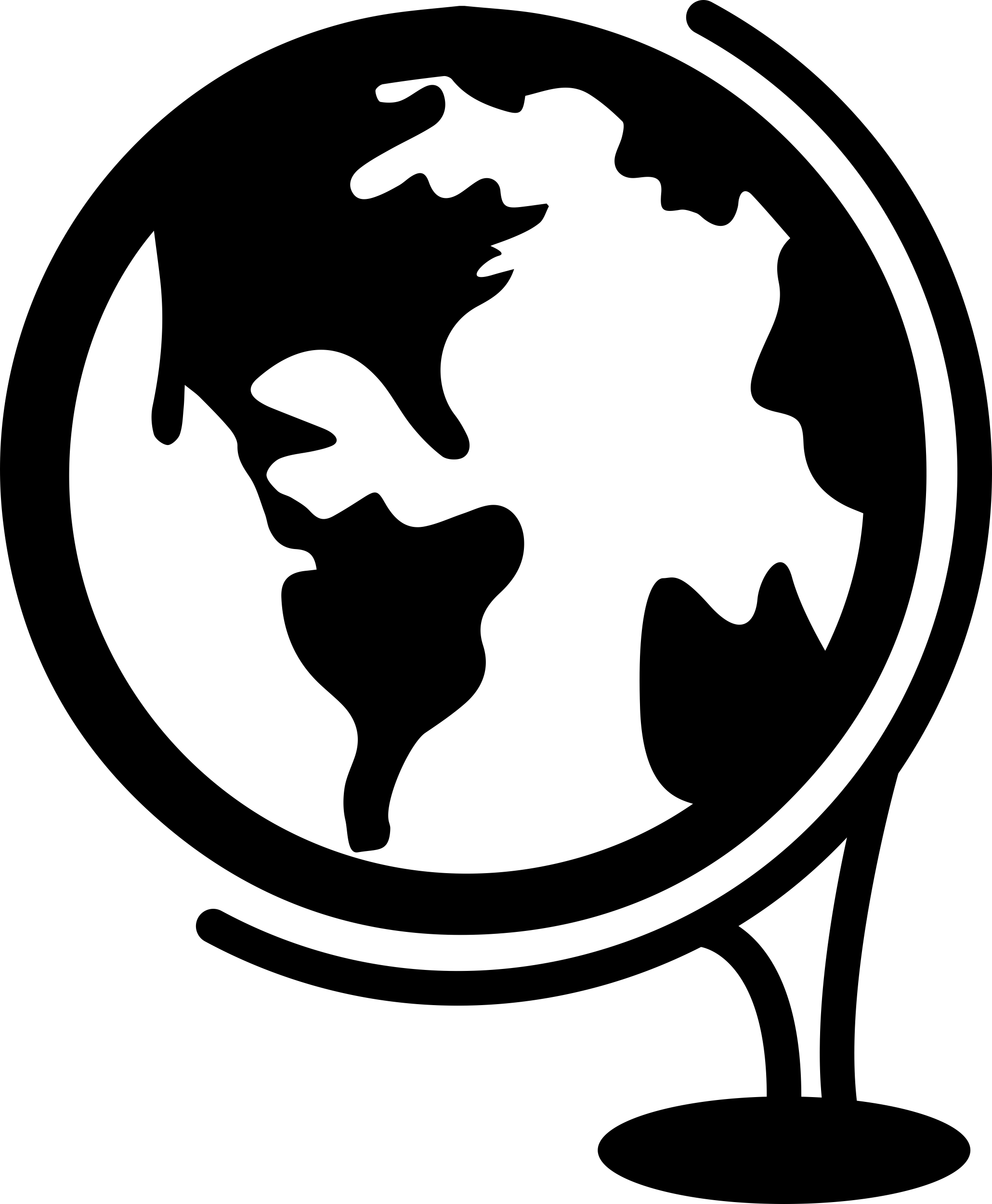 Globe Tool With Stand Sketch Style Svg Vector Free Vectors